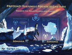 #5095b Romania - Preservation of Polar Regions and Glaciers S/S (MNH)