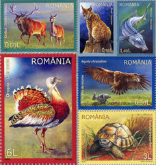 #5125-5130 Romania - Protected Animals (MNH)