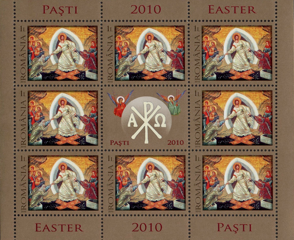 #5162 Romania - 2010 Easter, Sheet of 8 (MNH)