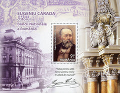 #5165 Romania - Eugeniu Carada, Founder of National Bank of Romania S/S (MNH)