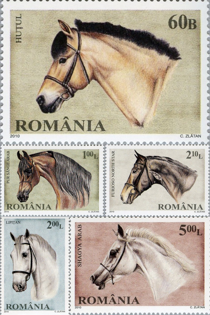 #5178-5182 Romania - Horse Breeds (MNH)