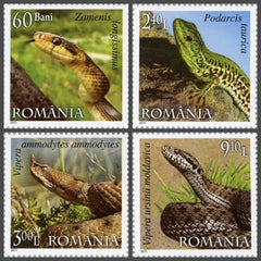 #5224-5227 Romania - Reptiles, Set of 4 (MNH)