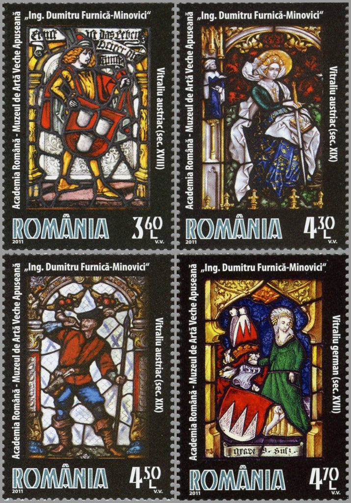 #5285-5288 Romania - Stained Glass Windows (MNH)