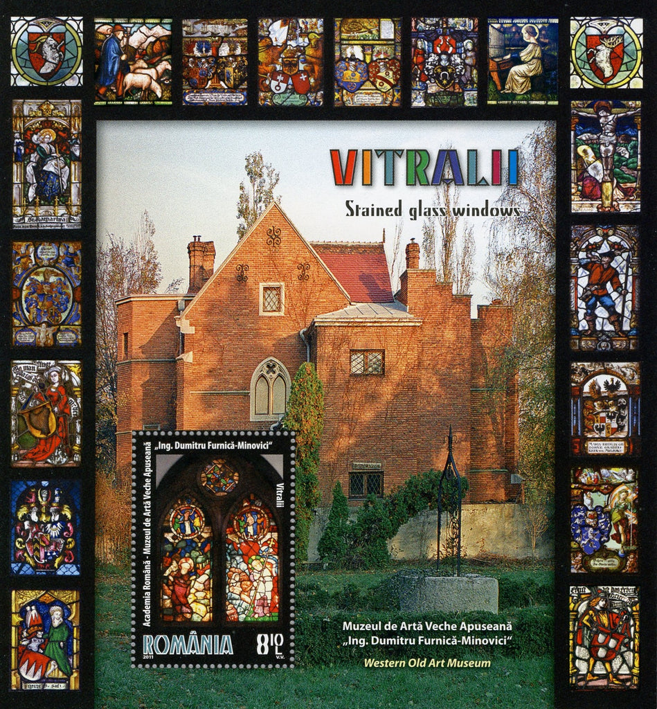#5289 Romania - Stained Glass Windows S/S (MNH)