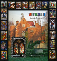 #5289 Romania - Stained Glass Windows S/S (MNH)