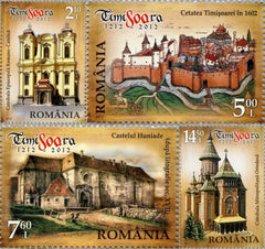 #5352-5355 Romania - First Mention of Timisoara in Documents, 800th Anniv. (MNH)