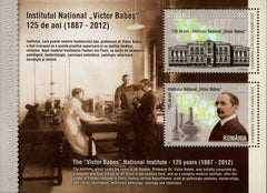 #5374b Romania - Victor Babes National Institute, 125th Anniv. S/S (MNH)
