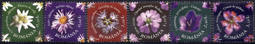 #5096-5101 Romania - Flowers of the Rodna Mountains (MNH)