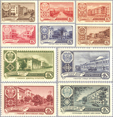 #2326-2335 Russia - Capitals, Soviet Autonomous Republics (MNH)