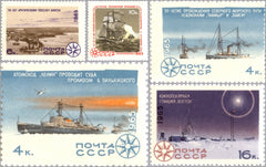 #3106-3110 Russia - Scientific Conquests of the Arctic and Antarctic (MNH)