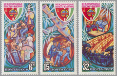 #4835-4837 Russia - Intercosmos Cooperative Space Program (MNH)