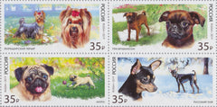 #8005 Russia - Dogs, Block of 4 (MNH)