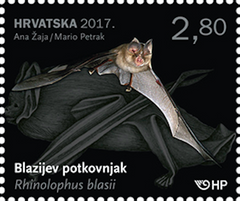 #1028-1030 Croatia - Fauna: Bats (MNH)