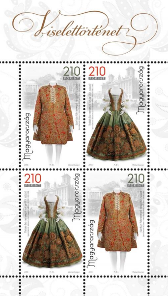 #4462 Hungary - 17th Century Wedding Costumes M/S (MNH)