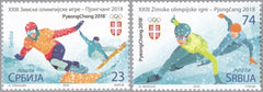 #800-801 Serbia - 2018 Winter Olympics, PyeongChang (MNH)