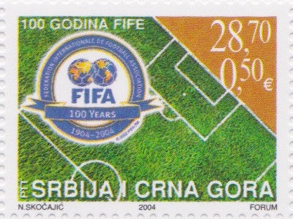 #252 Serbia - FIFA (Fédération Internationale de Football Association), Cent. (MNH)