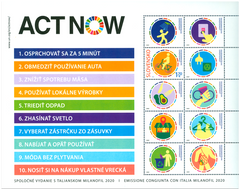 Slovakia - 2020 Campaign Against Climate Change M/S (MNH)