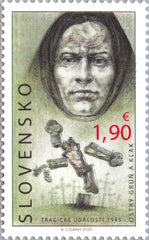#838 Slovakia - Nazi Massacres at Ostrom Grun and Kl'ak, 75th Anniv. (MNH)