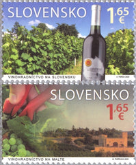 Slovakia - 2020 Joint issue with Malta: Viticulture in Slovakia, Malta, Set of 2 (MNH)