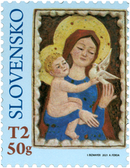 Slovakia - 2021 Christmas: Folk Faience, Single (MNH)