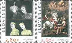 Slovakia - 2022 Art: Jan Rombauer and Ales Votava, Set of 2 (MNH)