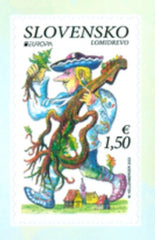 #904 Slovakia - 2022 Europa: Stories and Myths, Booklet Single (MNH)