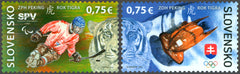 Slovakia - 2022 Beijing Winter Olympics and Paralympics, Set of 2 (MNH)