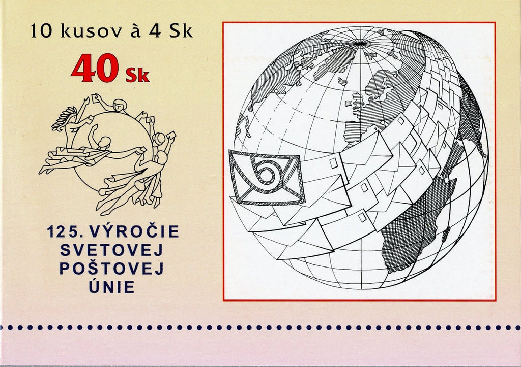 #323 Slovakia - UPU, 125th Anniv. Complete Booklet (MNH)