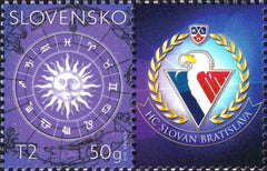#665 Slovakia - Sun and Zodiac Symbols (MNH)