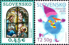 #700-701 Slovakia - Christmas (MNH)