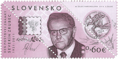 #705 Slovakia - Stamp Day: Severin Zrubec, Philatelist (MNH)