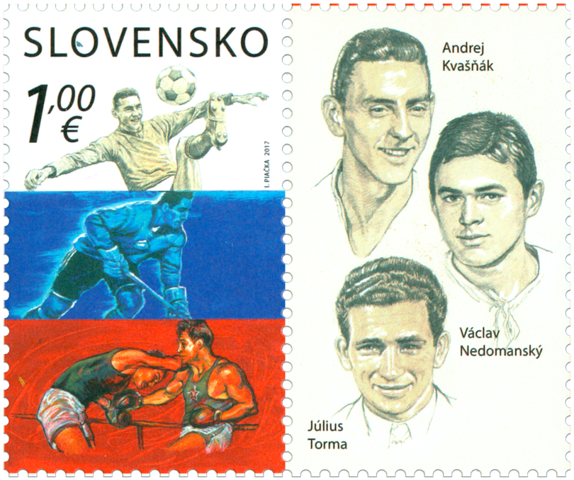 #770 Slovakia - Sports: A. Kvasnak, V. Nedomansky, J. Torma (MNH)