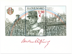#818 Slovakia - General Milan R. Stefanik S/S (MNH)