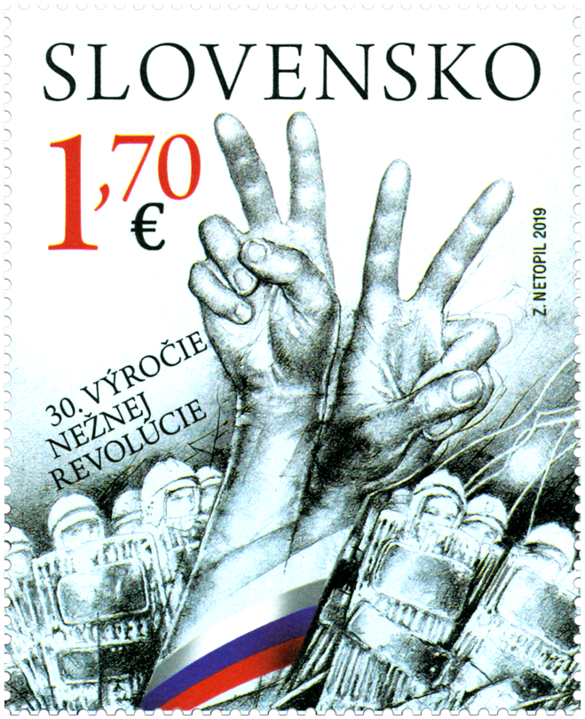 #835 Slovakia - Velvet Revolution, 30th Anniv. (MNH)