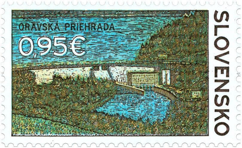 #764 Slovakia - 2017 Technical Monuments: Orava Dam (MNH)