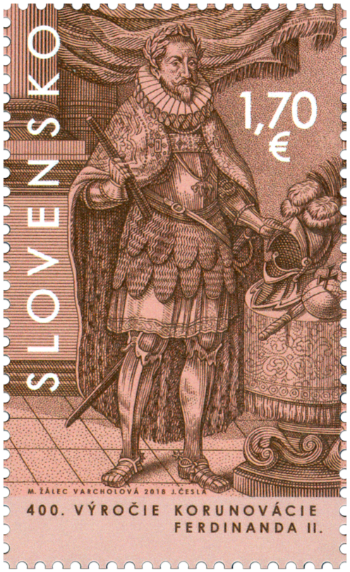 #797 Slovakia - Coronation of King Ferdinand II, 400th Anniv. (MNH)