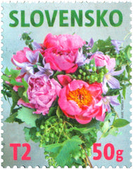 #795 Slovakia - Flowers: Peonies (MNH)