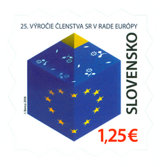 #798 Slovakia - Slovakia in European Council, 25th Anniv. (MNH)
