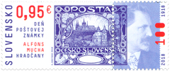 #808 Slovakia - Stamp Day: Czechoslovakia Type A1, By Alfons Mucha (MNH)