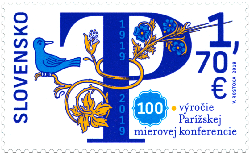 #827 Slovakia - Paris Peace Conference, Cent. (MNH)
