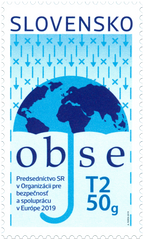 #809 Slovakia - 2019 Organization for Security and Co-operation in Europe (OSCE) (MNH)