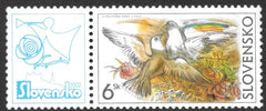 #408 Slovakia - Doves and Roses (MNH)