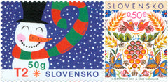 #777-778 Slovakia - 2017 Christmas, Set of 2 (MNH)