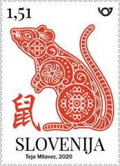 #1371 Slovenia - New Year 2020: Year of the Rat (MNH)
