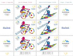 #1184 Slovenia - 2016 Summer Olympics, Rio de Janeiro, Sheet of 6 (MNH)