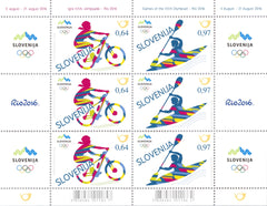 #1184 Slovenia - 2016 Summer Olympics, Rio de Janeiro, Sheet of 6 (MNH)