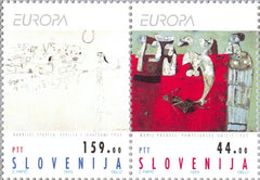#171a Slovenia - 1993 Europa: Contemporary Art, Pair (MNH)