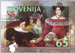 #276 Slovenia - Moscon Family Portrait, by Jozef Tominc (MNH)