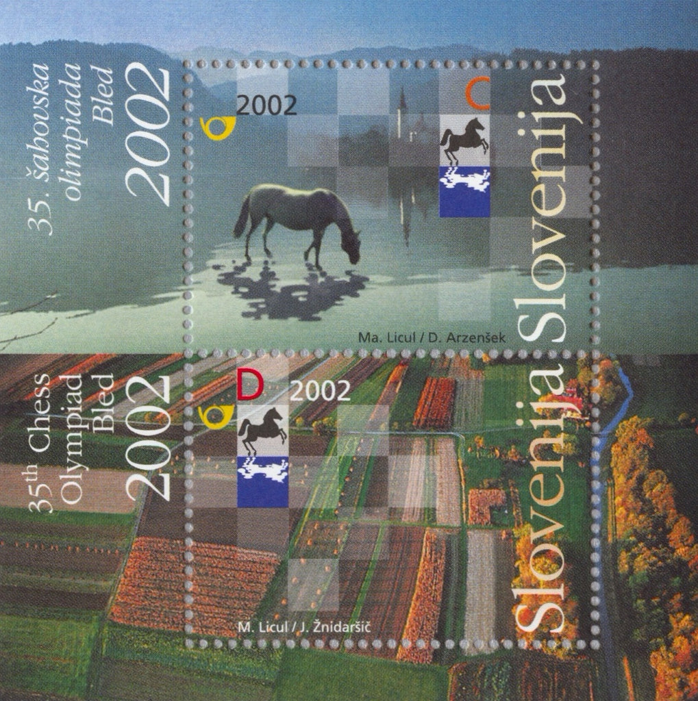 #507 Slovenia - 35th Chess Olympiad, Bled S/S (MNH)