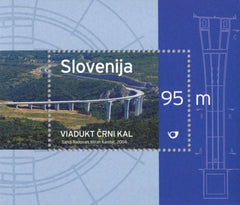#567 Slovenia - Opening of Crni Kal Viaduct S/S (MNH)